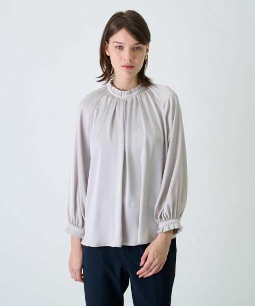 Leilian / レリアン シャツ・ブラウス | 【店舗人気】スタンドカラーブラウス | 詳細3