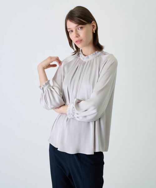 Leilian / レリアン シャツ・ブラウス | 【店舗人気】スタンドカラーブラウス | 詳細4