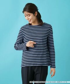 Leilian / レリアン カットソー | ボーダーインナー【Le minor×Leilianコラボレーション企画】