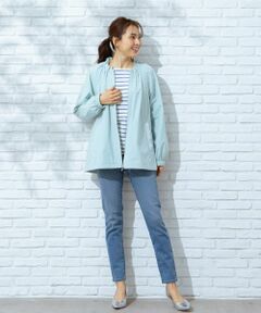 Leilian / レリアン テーラードジャケット | フリルネックジャケット