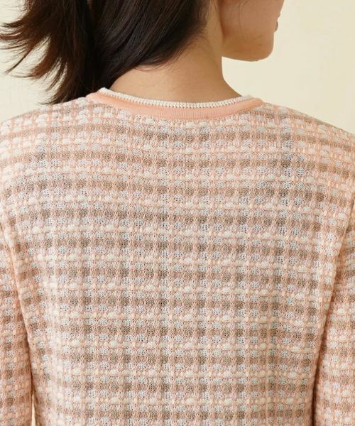 Leilian / レリアン テーラードジャケット | ノーカラーニットジャケット | 詳細8