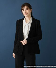 Leilian / レリアン テーラードジャケット | コットンニットテーラードジャケッ