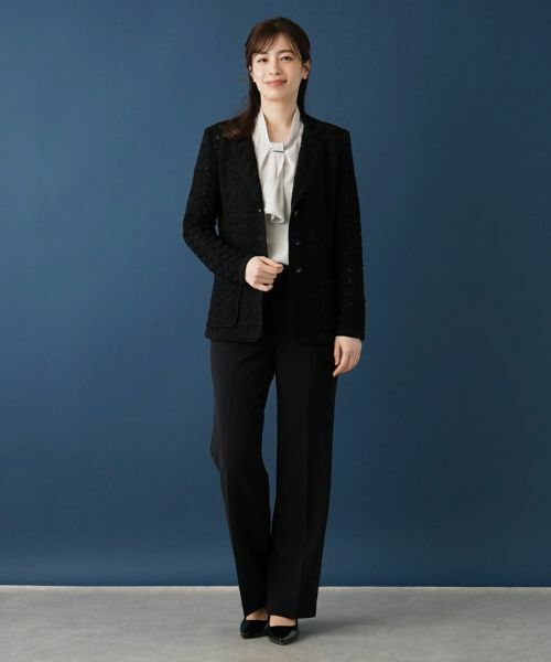Leilian / レリアン テーラードジャケット | コットンニットテーラードジャケッ | 詳細14