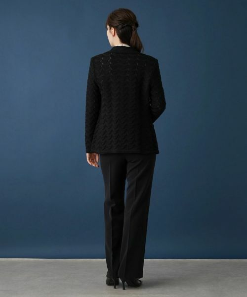 Leilian / レリアン テーラードジャケット | コットンニットテーラードジャケッ | 詳細16