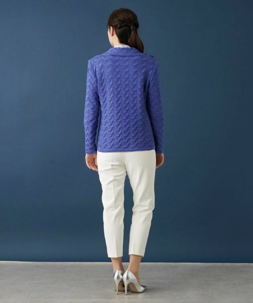 Leilian / レリアン テーラードジャケット | コットンニットテーラードジャケッ | 詳細3