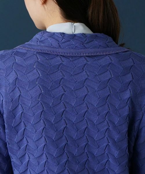 Leilian / レリアン テーラードジャケット | コットンニットテーラードジャケッ | 詳細9