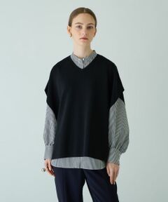 Leilian / レリアン テーラードジャケット | 【店舗人気】Vネックニットベスト