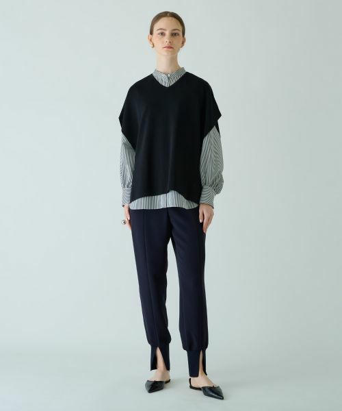 Leilian / レリアン テーラードジャケット | 【店舗人気】Vネックニットベスト | 詳細1