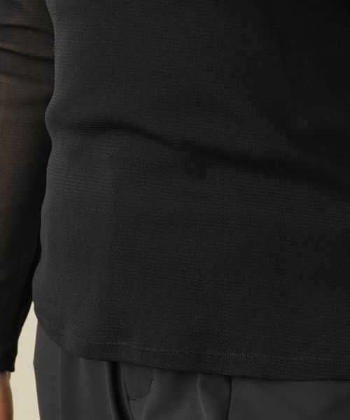 Leilian / レリアン カットソー | シアーハイネックカットソー | 詳細14