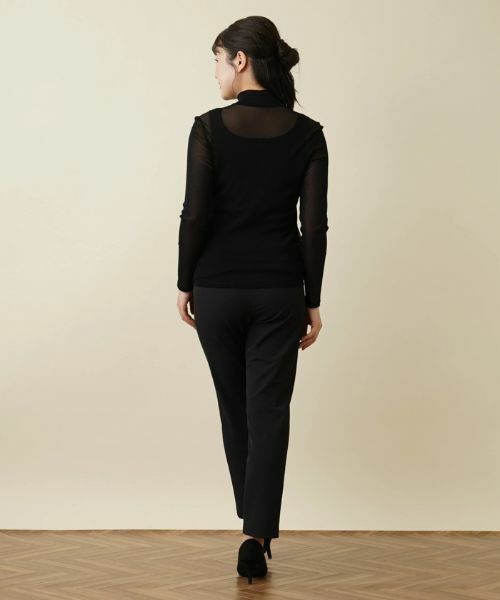 Leilian / レリアン カットソー | シアーハイネックカットソー | 詳細7