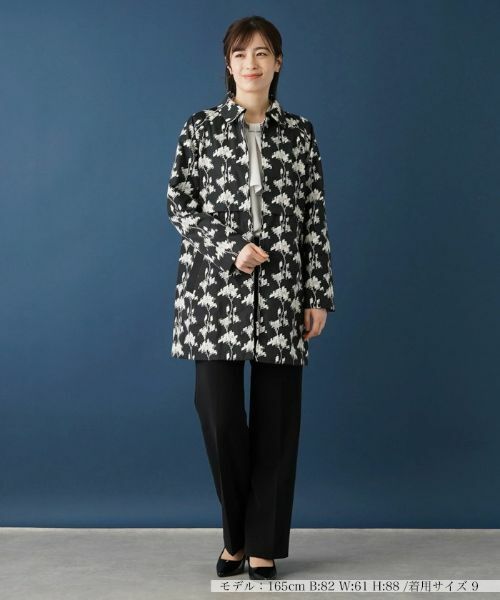 Leilian / レリアン その他アウター | ジャカードフラワーコート【ROCHAS Premiere】 | 詳細1