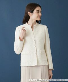 Leilian / レリアン テーラードジャケット | ノーカラージャケット