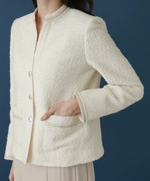 Leilian / レリアン テーラードジャケット | ノーカラージャケット | 詳細9