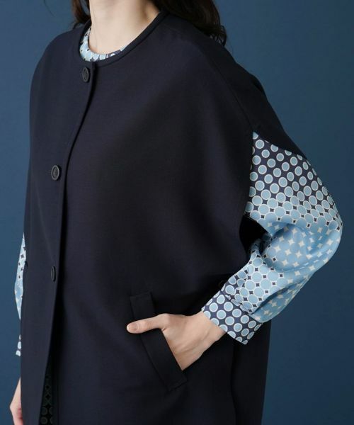 Leilian / レリアン テーラードジャケット | ポンチョ風ベスト | 詳細13