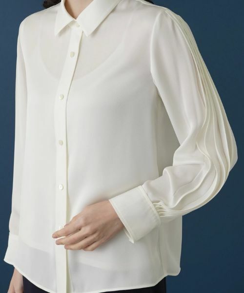 Leilian / レリアン シャツ・ブラウス | 袖口タックブラウス | 詳細10