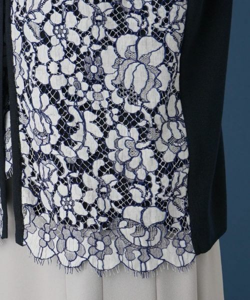 Leilian / レリアン カーディガン・ボレロ | レース切替カーディガン | 詳細10