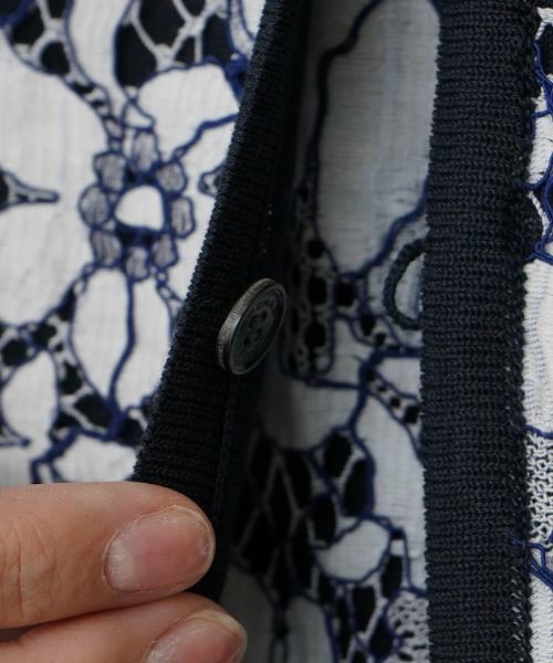 Leilian / レリアン カーディガン・ボレロ | レース切替カーディガン | 詳細11