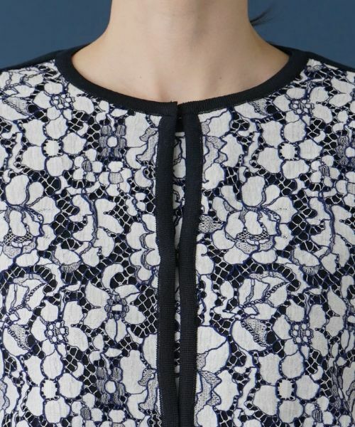 Leilian / レリアン カーディガン・ボレロ | レース切替カーディガン | 詳細7