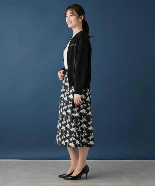 Leilian / レリアン カーディガン・ボレロ | ジップアップカーディガン【ROCHAS Premiere】 | 詳細2