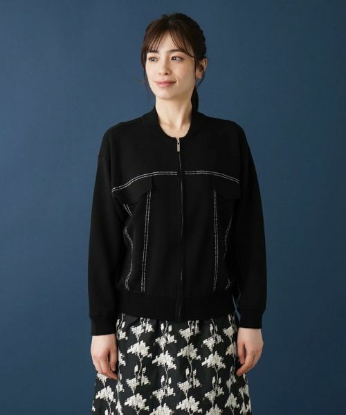 Leilian / レリアン カーディガン・ボレロ | ジップアップカーディガン【ROCHAS Premiere】 | 詳細4