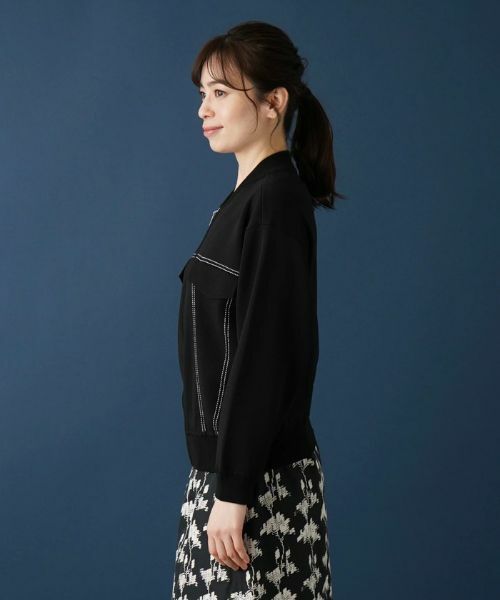 Leilian / レリアン カーディガン・ボレロ | ジップアップカーディガン【ROCHAS Premiere】 | 詳細5
