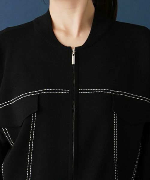 Leilian / レリアン カーディガン・ボレロ | ジップアップカーディガン【ROCHAS Premiere】 | 詳細7