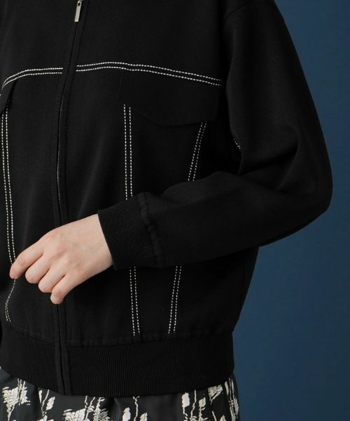 Leilian / レリアン カーディガン・ボレロ | ジップアップカーディガン【ROCHAS Premiere】 | 詳細9