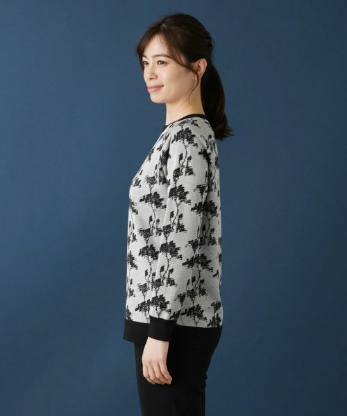 Leilian / レリアン ニット・セーター | 総柄セーター【ROCHAS Premiere】 | 詳細5