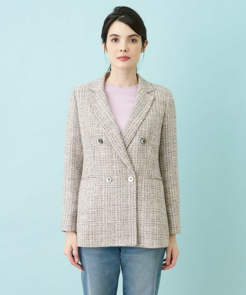 Leilian / レリアン テーラードジャケット | ライトツイードジャケット | 詳細11