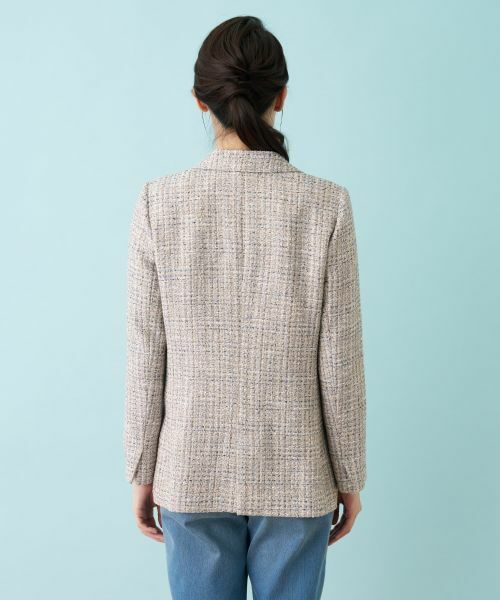 Leilian / レリアン テーラードジャケット | ライトツイードジャケット | 詳細12