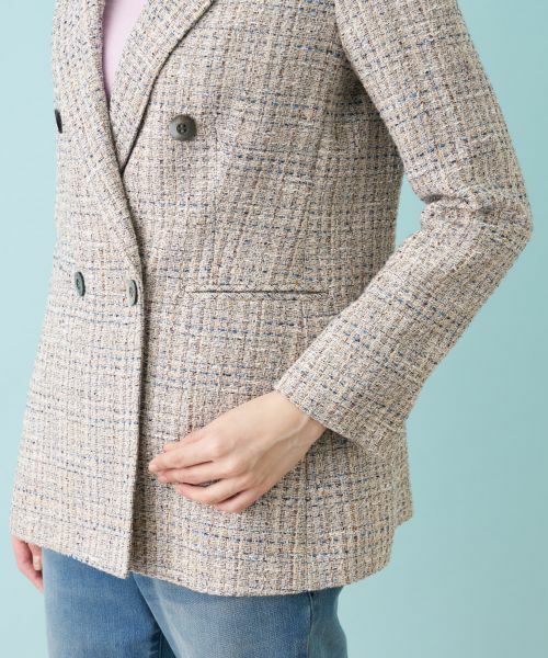 Leilian / レリアン テーラードジャケット | ライトツイードジャケット | 詳細15