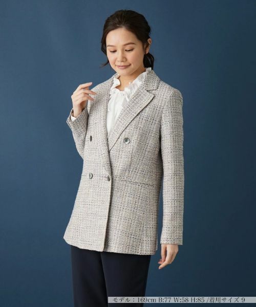 Leilian / レリアン テーラードジャケット | ライトツイードジャケット | 詳細25