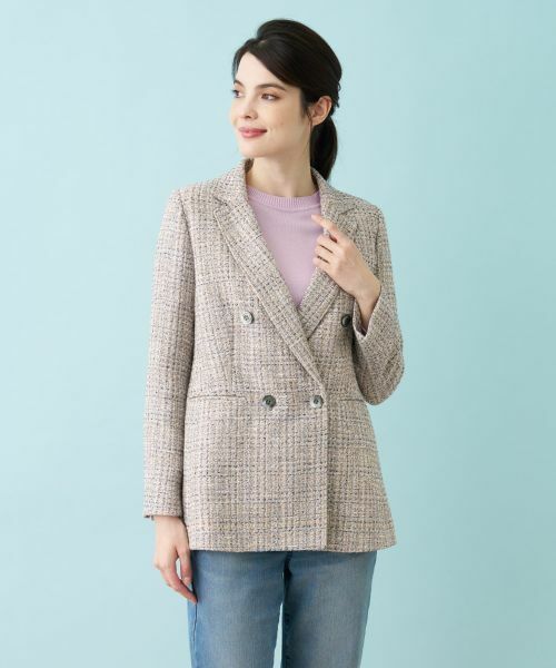 Leilian / レリアン テーラードジャケット | ライトツイードジャケット | 詳細5
