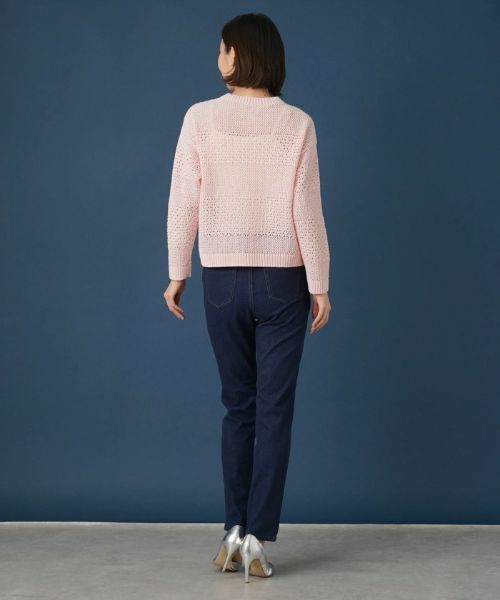 Leilian / レリアン ニット・セーター | 透かし編みニットプルオーバー【Leilian WHITE LABEL】 | 詳細6