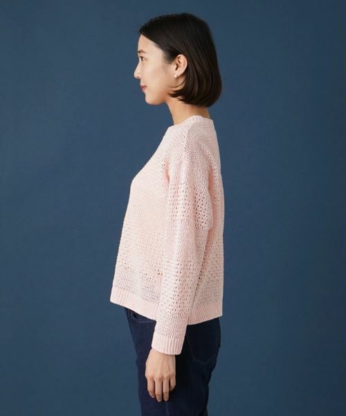 Leilian / レリアン ニット・セーター | 透かし編みニットプルオーバー【Leilian WHITE LABEL】 | 詳細8