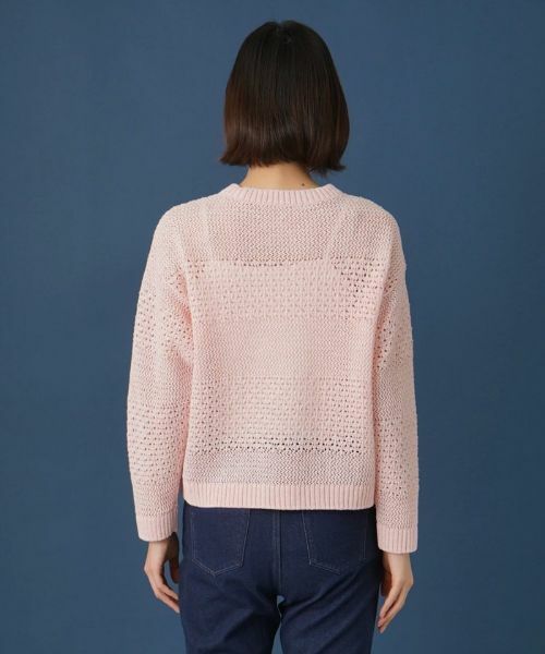 Leilian / レリアン ニット・セーター | 透かし編みニットプルオーバー【Leilian WHITE LABEL】 | 詳細9