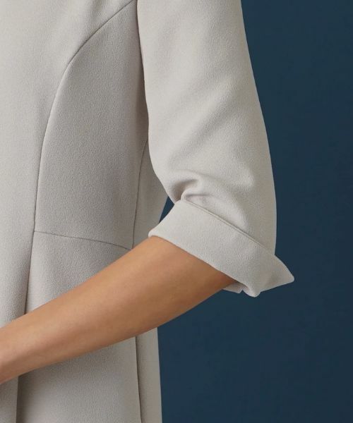 Leilian / レリアン ドレス | 【セレモニー】七分袖ミモレワンピース【Leilian WHITE LABEL】 | 詳細10