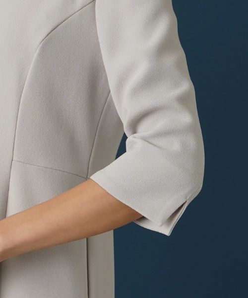 Leilian / レリアン ドレス | 【セレモニー】七分袖ミモレワンピース【Leilian WHITE LABEL】 | 詳細11