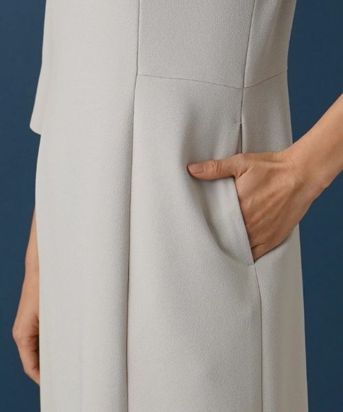 Leilian / レリアン ドレス | 【セレモニー】七分袖ミモレワンピース【Leilian WHITE LABEL】 | 詳細12
