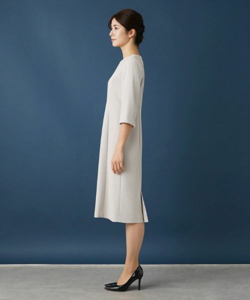 Leilian / レリアン ドレス | 【セレモニー】七分袖ミモレワンピース【Leilian WHITE LABEL】 | 詳細5