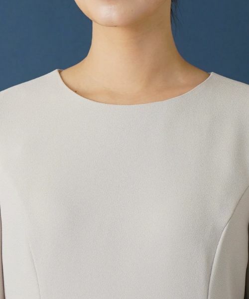 Leilian / レリアン ドレス | 【セレモニー】七分袖ミモレワンピース【Leilian WHITE LABEL】 | 詳細8