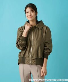 Leilian / レリアン その他アウター | フード付きジップアップブルゾン