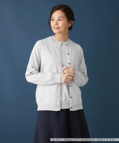 Leilian / レリアン カーディガン・ボレロ | 洗えるクルーネックニットカーディガン