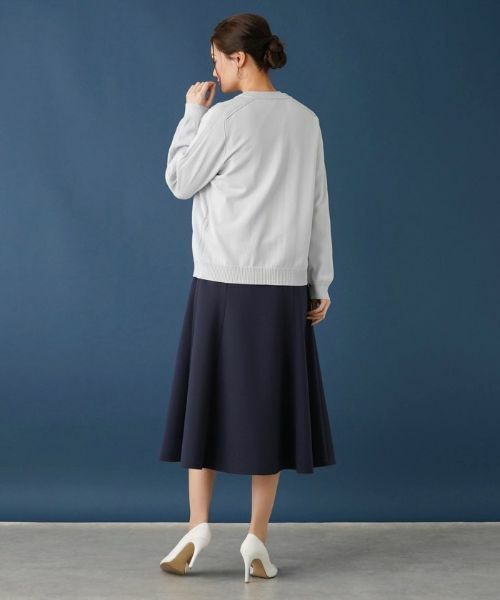 Leilian / レリアン カーディガン・ボレロ | 洗えるクルーネックニットカーディガン | 詳細3