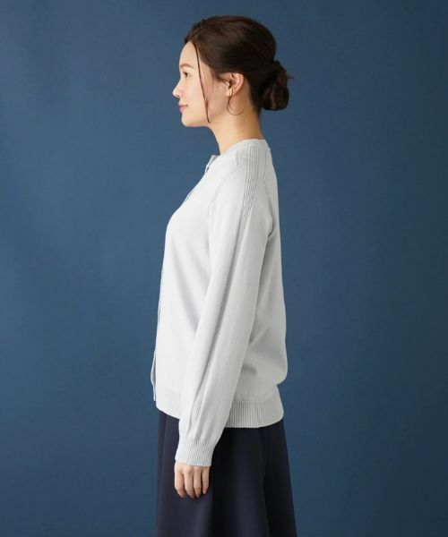 Leilian / レリアン カーディガン・ボレロ | 洗えるクルーネックニットカーディガン | 詳細5