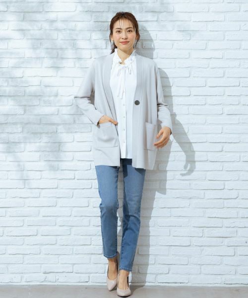 Leilian / レリアン カーディガン・ボレロ | Vネックカーディガン | 詳細6