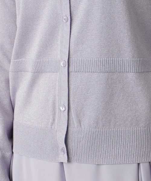 Leilian / レリアン カーディガン・ボレロ | ペールカラーラメカーディガン | 詳細10
