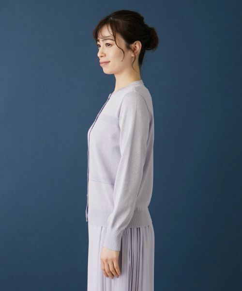 Leilian / レリアン カーディガン・ボレロ | ペールカラーラメカーディガン | 詳細5