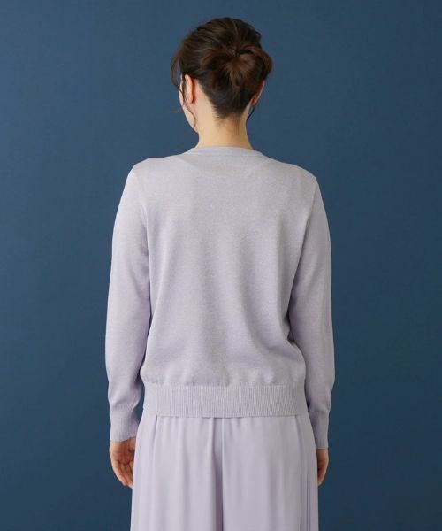 Leilian / レリアン カーディガン・ボレロ | ペールカラーラメカーディガン | 詳細6