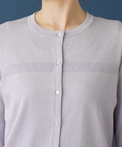 Leilian / レリアン カーディガン・ボレロ | ペールカラーラメカーディガン | 詳細7